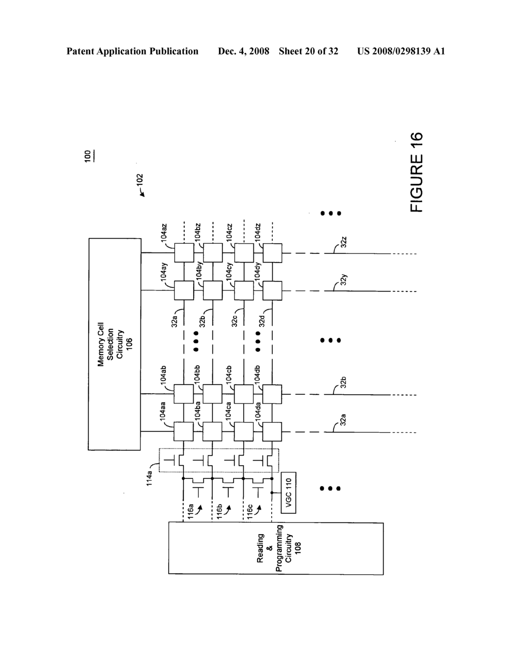 Integrated circuit having voltage generation circuitry for memory cell array, and method of operating and /or controlling same - diagram, schematic, and image 21