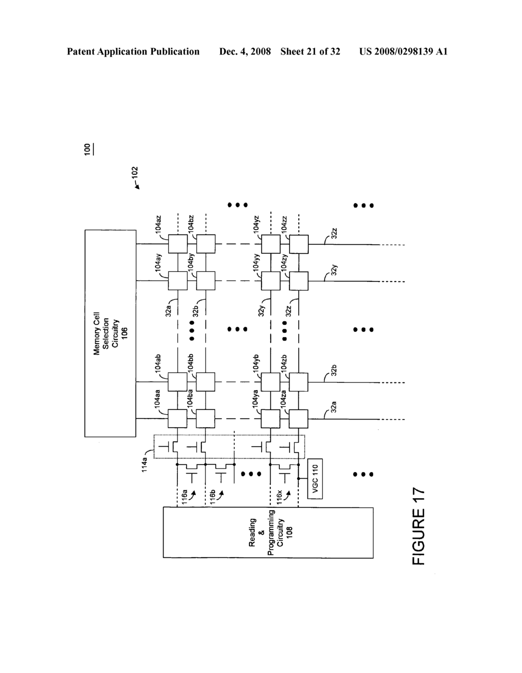 Integrated circuit having voltage generation circuitry for memory cell array, and method of operating and /or controlling same - diagram, schematic, and image 22