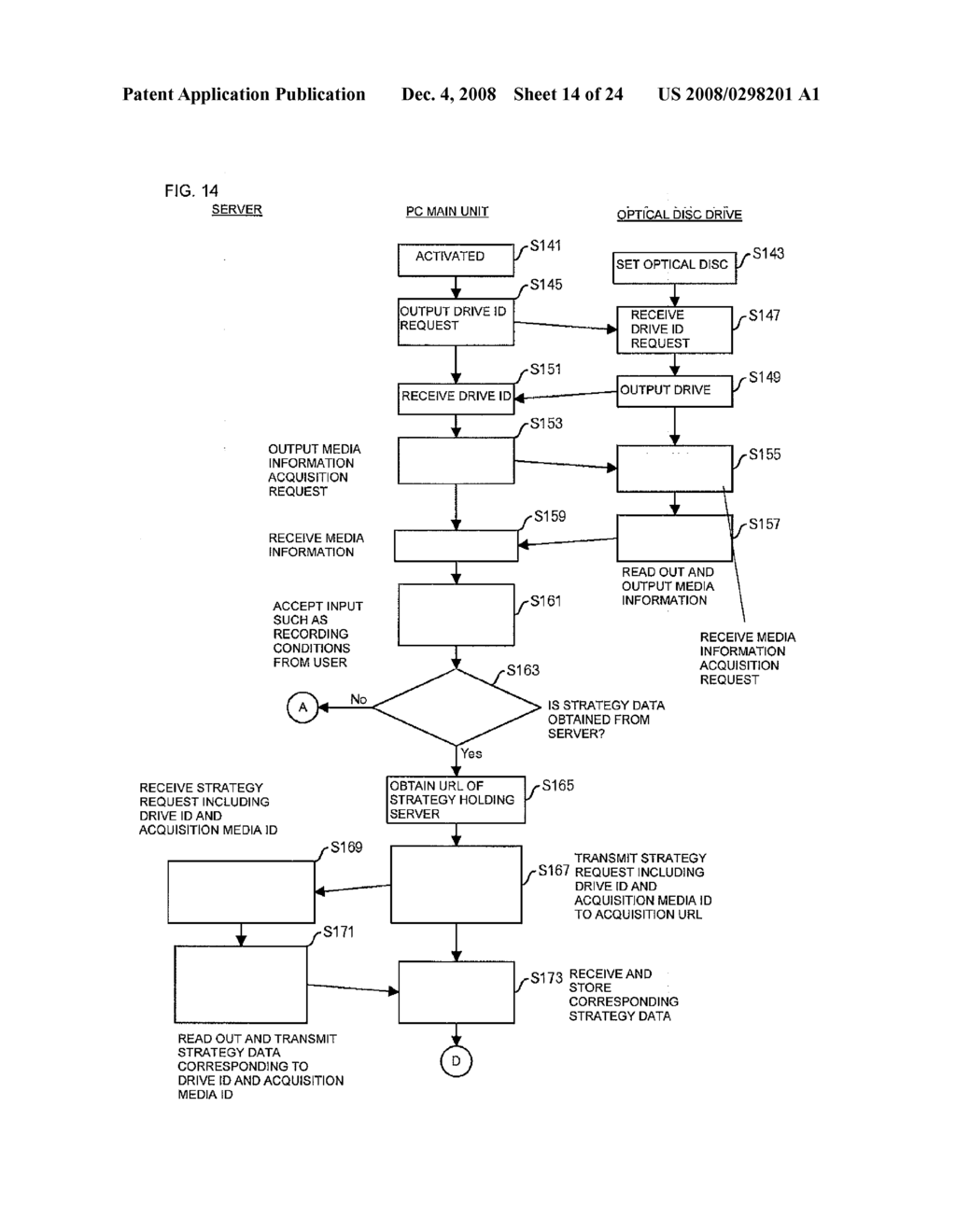 METHOD AND PROGRAM FOR OBTAINING AND SETTING OF RECORDING SETTING INFORMATION, AND DATA RECORDING/PLAYBACK DEVICE - diagram, schematic, and image 15