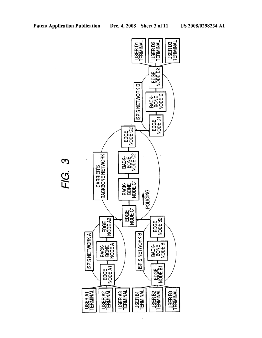 Bandwidth policing method and packet transfer apparatus with bandwidth policing function - diagram, schematic, and image 04