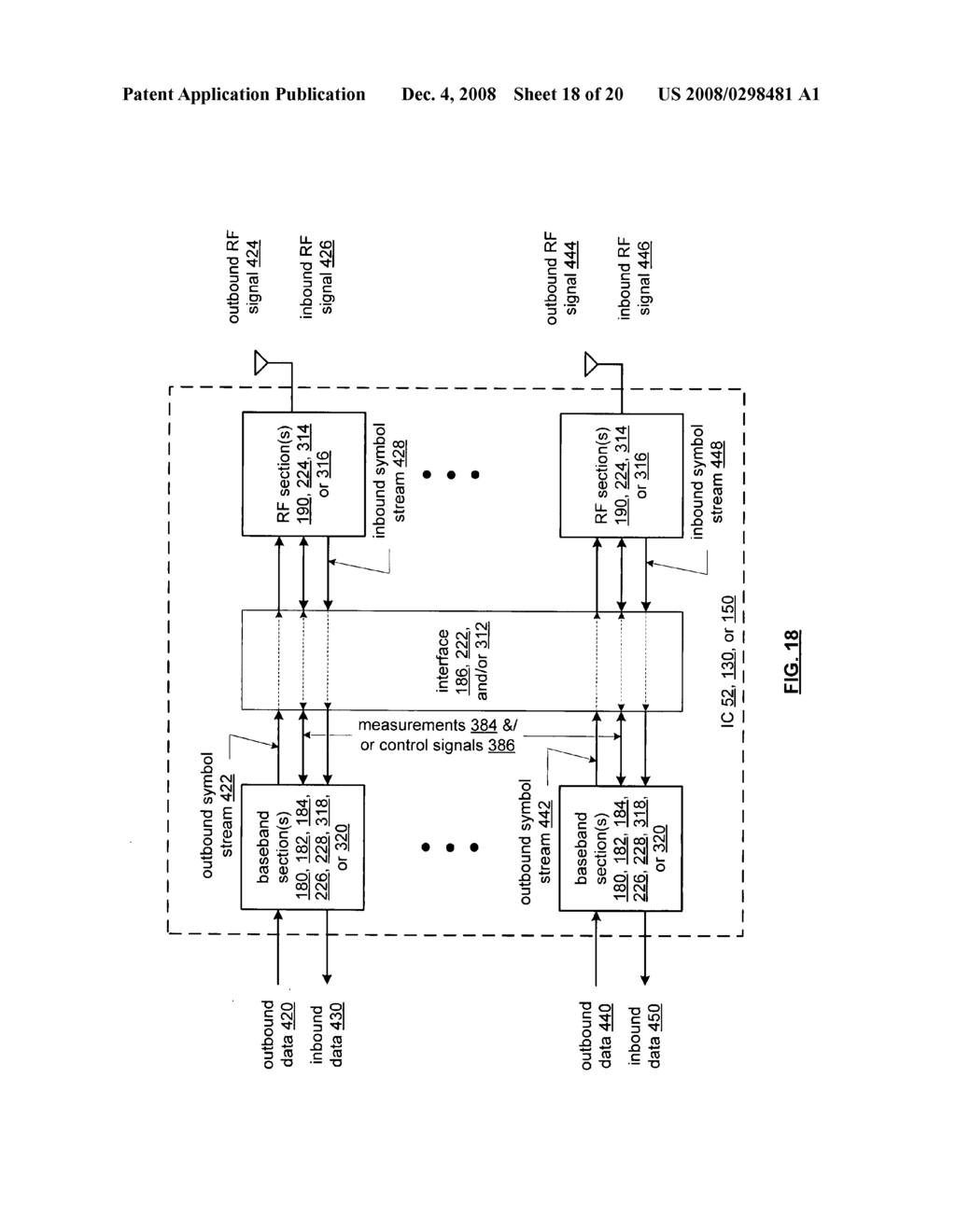 IC with mixed mode RF-to-baseband interface - diagram, schematic, and image 19