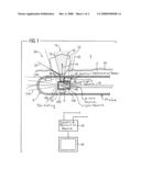 Device for X-Ray Brachytherapy, and Method for Positioning a Probe Introduced Into a Body for X-Ray Brachytherapy diagram and image