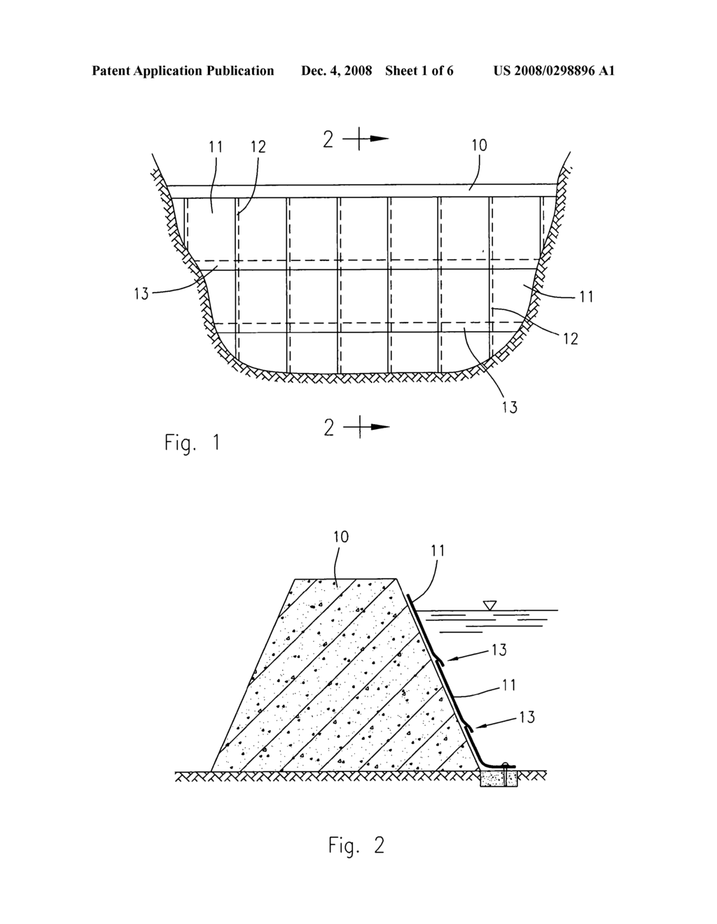 Method and Device for Waterproofing and Draining Off Infliltrated Water in Hydraulic Structures - diagram, schematic, and image 02