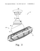 Fan assembly having improved hanger arrangement diagram and image