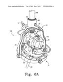 Fan assembly having protective motor housing that accommodates cyclic movement diagram and image