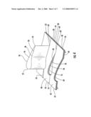 Turbine vane with divided turbine vane platform diagram and image