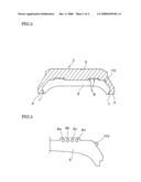 METAL MOLD FOR VULCANIZING TIRE TREADS diagram and image