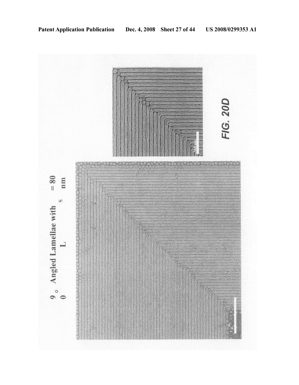 Methods and compositions for forming patterns with isolated or discrete features using block copolymer materials - diagram, schematic, and image 28