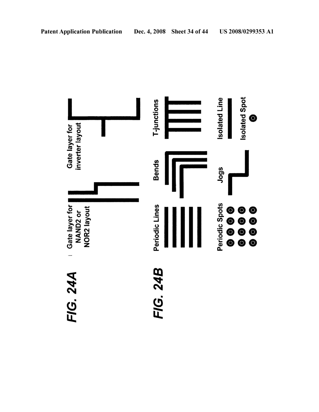 Methods and compositions for forming patterns with isolated or discrete features using block copolymer materials - diagram, schematic, and image 35