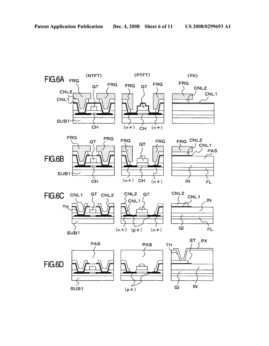 Manufacturing method for display device - diagram, schematic, and image 07