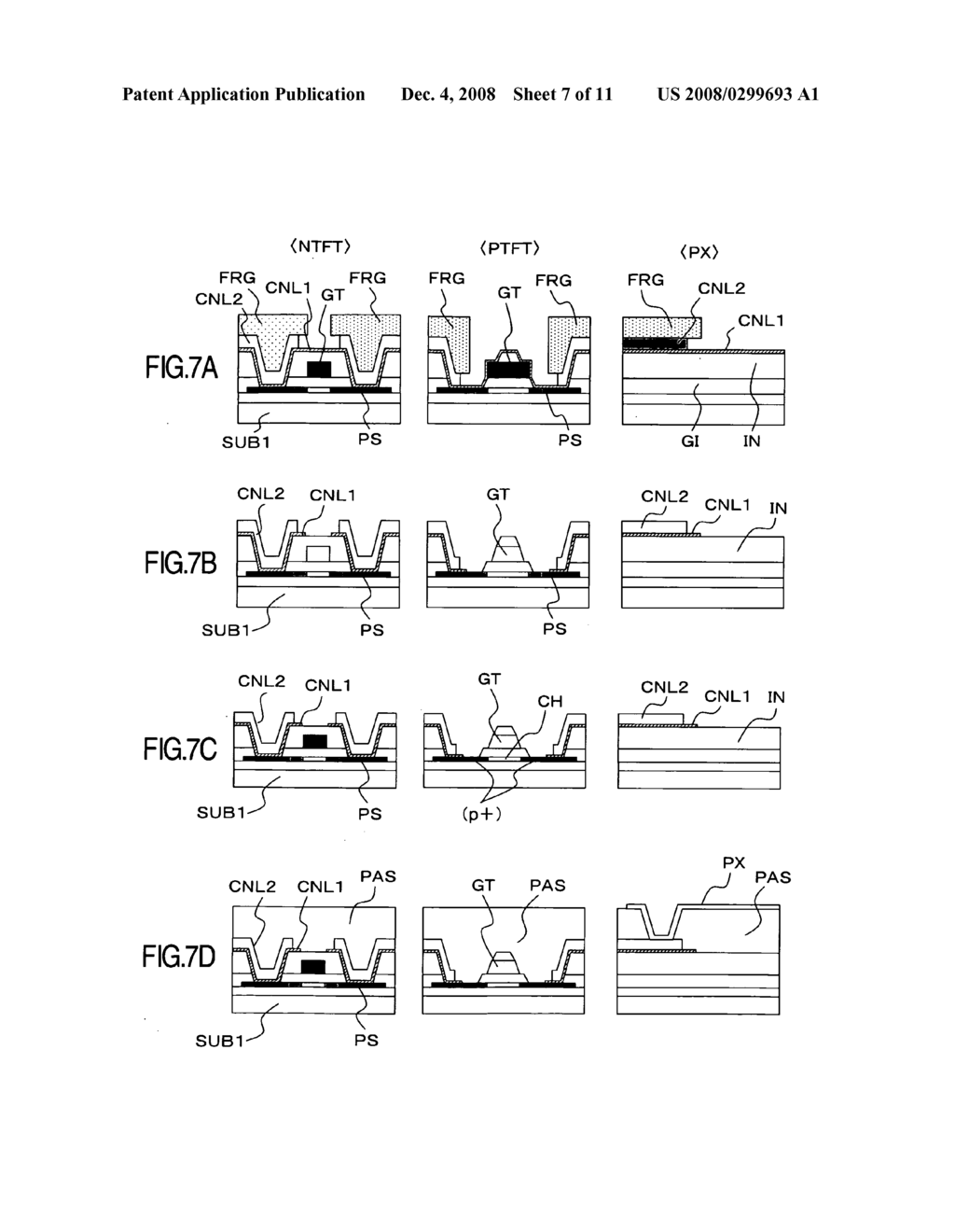 Manufacturing method for display device - diagram, schematic, and image 08