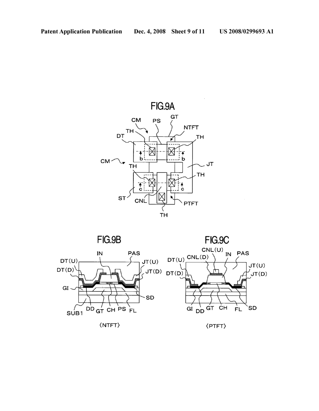 Manufacturing method for display device - diagram, schematic, and image 10