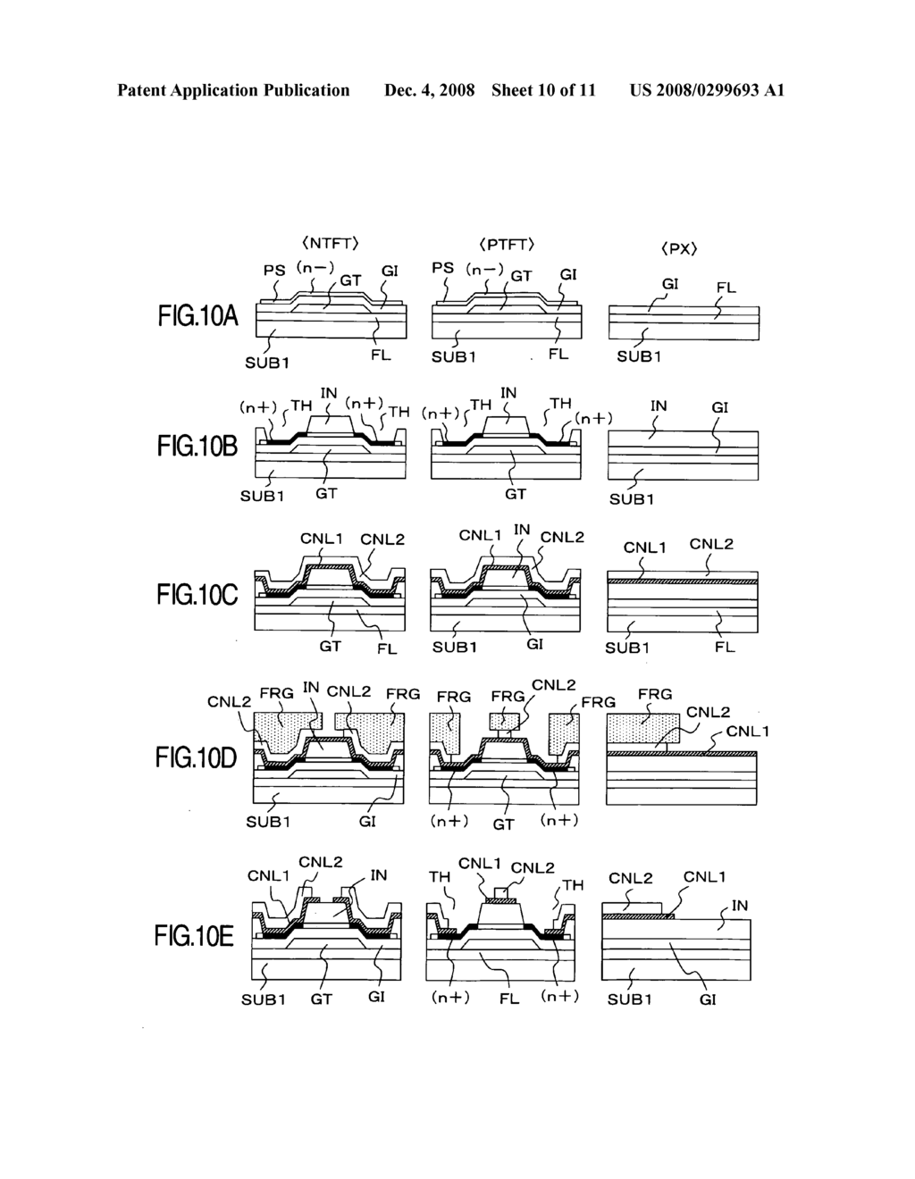 Manufacturing method for display device - diagram, schematic, and image 11