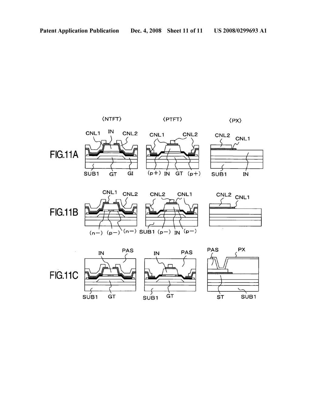 Manufacturing method for display device - diagram, schematic, and image 12