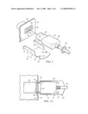 CONNECTOR RETAINERS AND METHODS OF SECURING A CONNECTOR IN A RECEPTACLE diagram and image