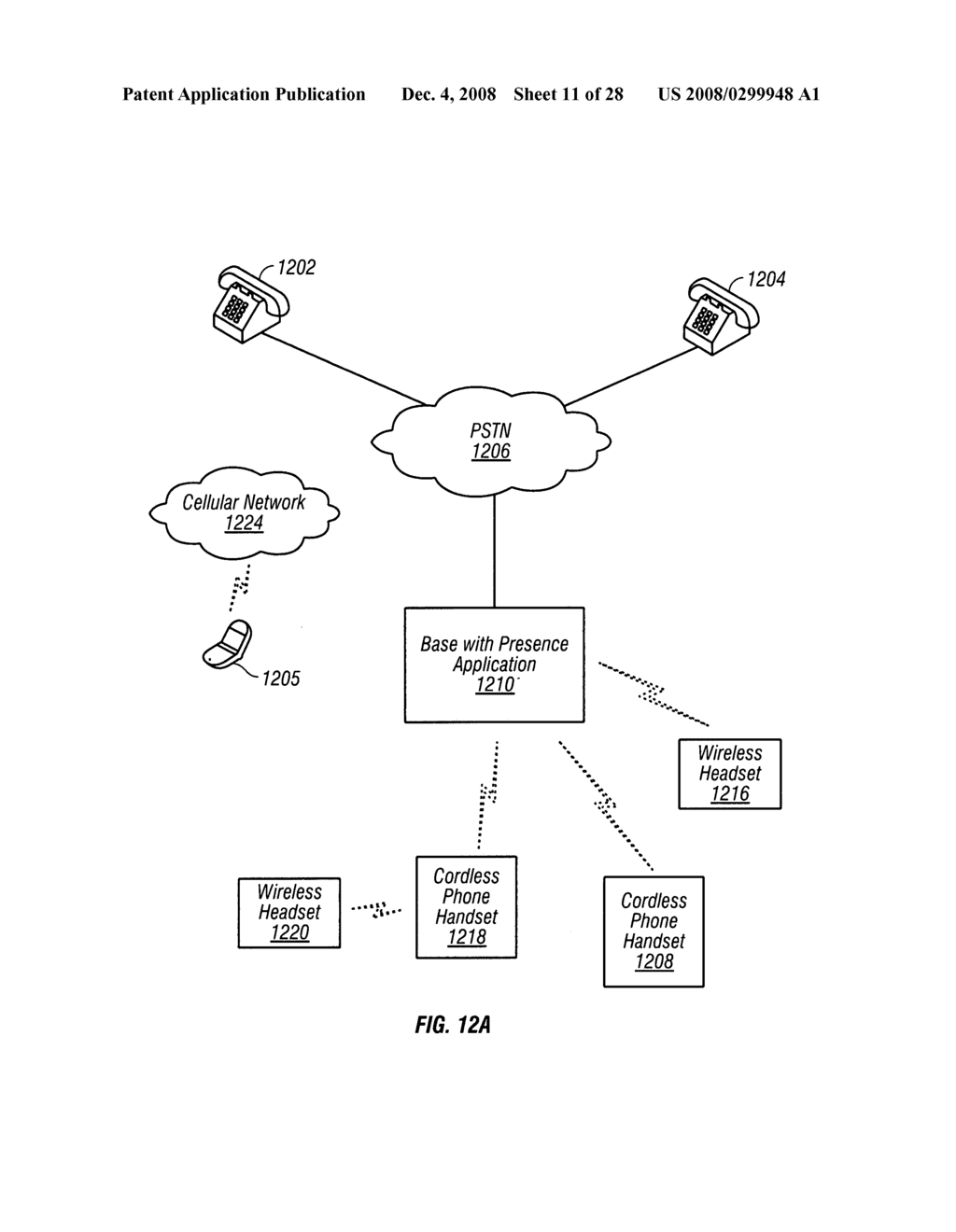 Presence over existing cellular and land-line telephone networks - diagram, schematic, and image 12