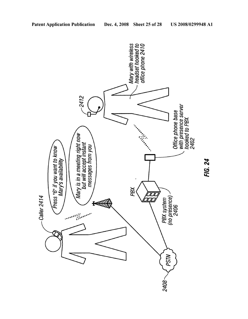 Presence over existing cellular and land-line telephone networks - diagram, schematic, and image 26