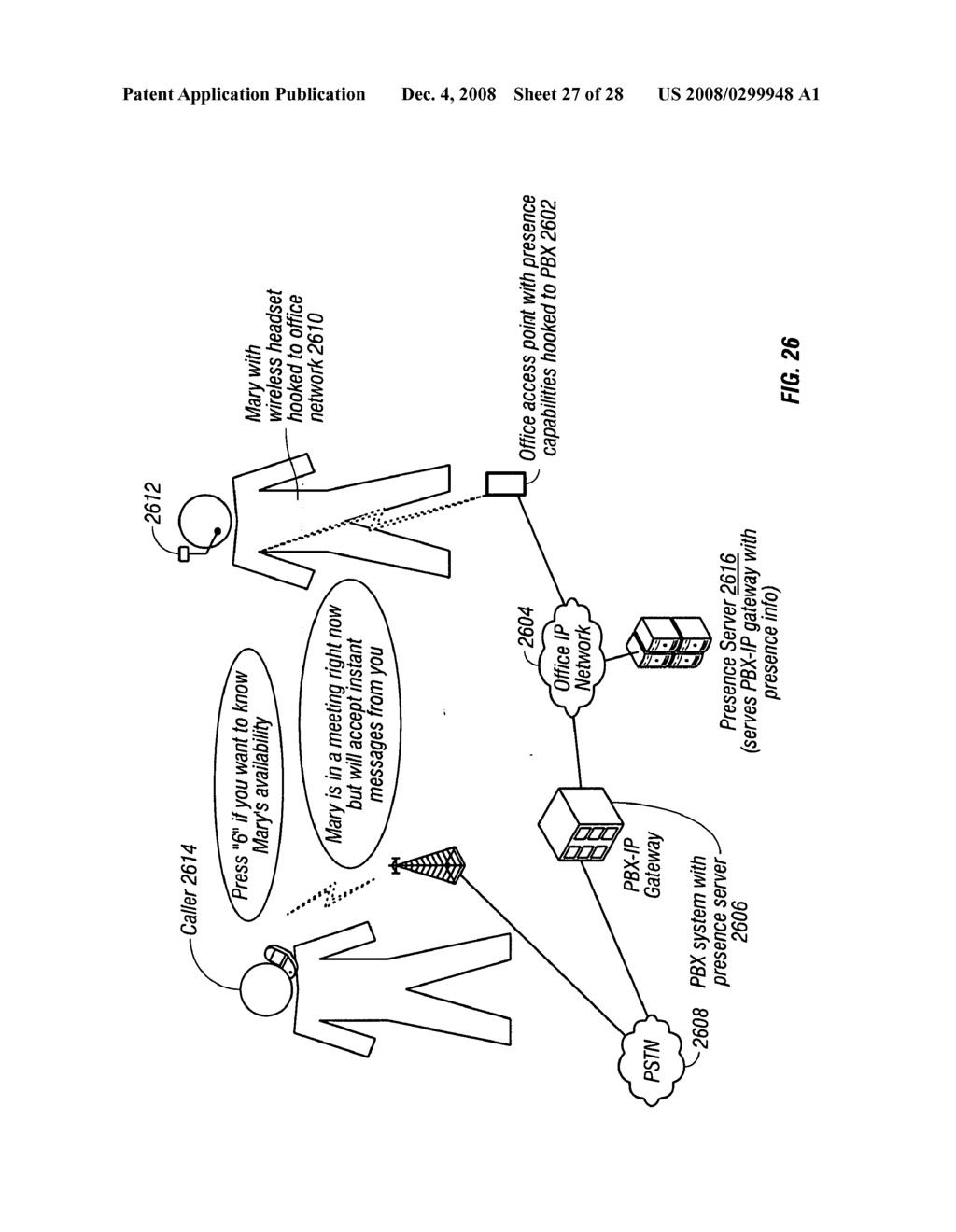 Presence over existing cellular and land-line telephone networks - diagram, schematic, and image 28