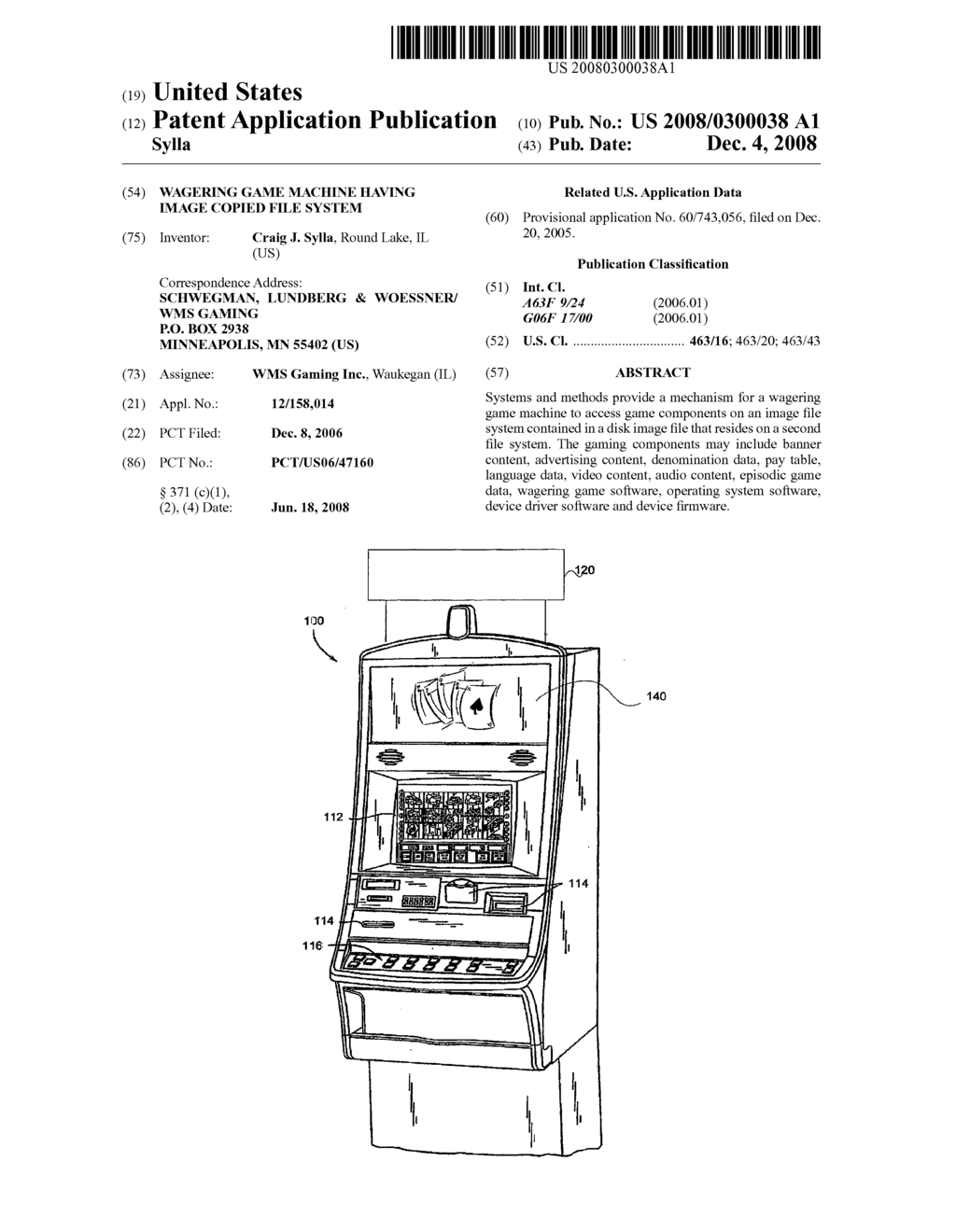 Wagering Game Machine Having Image Copied File System - diagram, schematic, and image 01