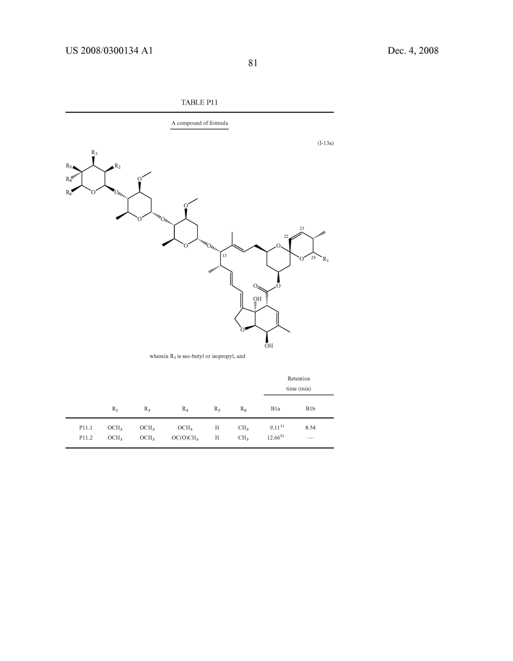 Derivatives of Avermectin, Avermectin Monosaccharide and Avermectin Aglycone - diagram, schematic, and image 82