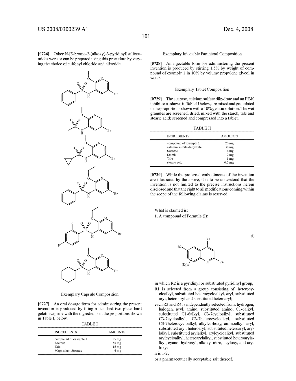 QUINOLINE DERIVATIVES AS PI3 KINASE INHIBITORS - diagram, schematic, and image 102