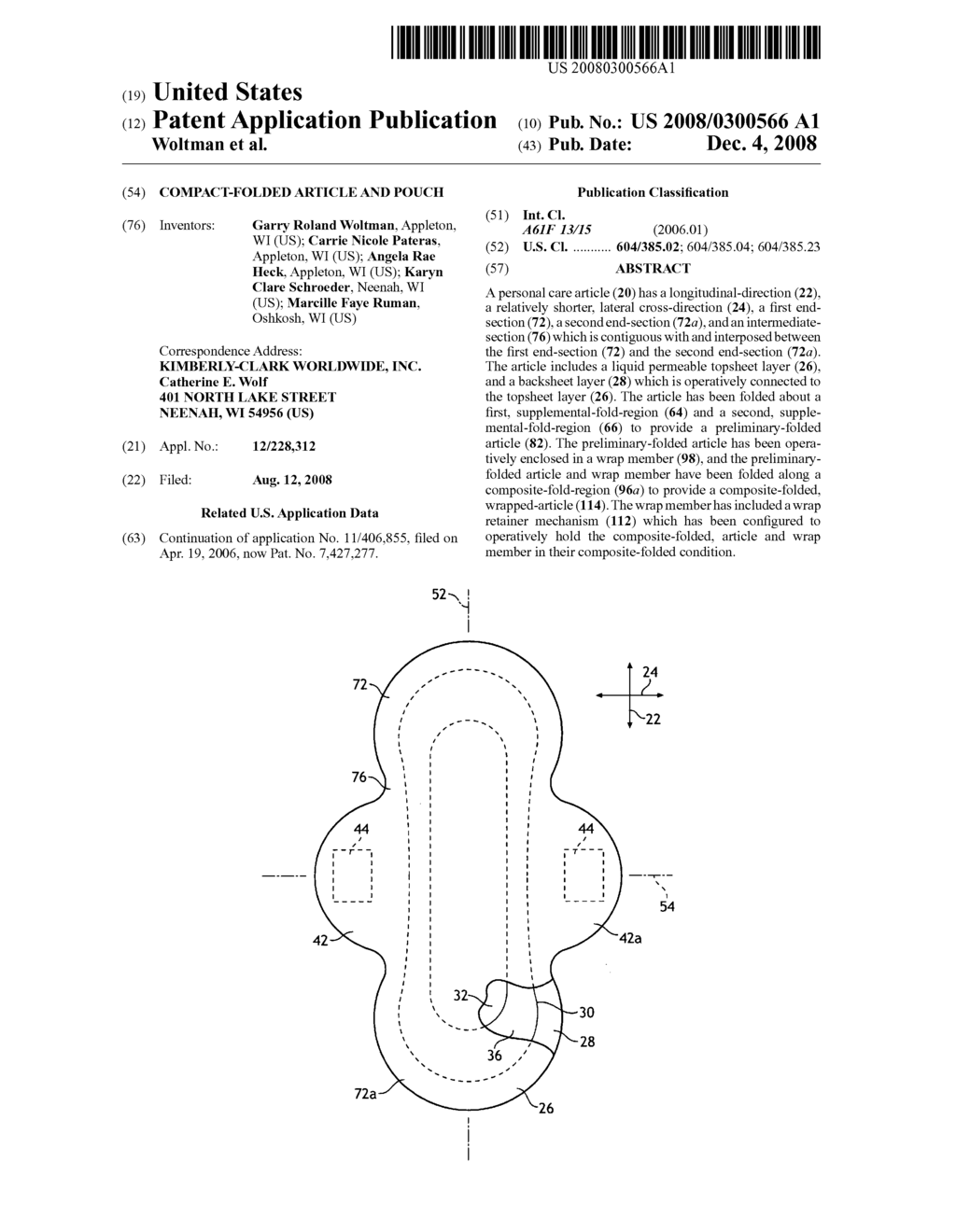 Compact-folded article and pouch - diagram, schematic, and image 01