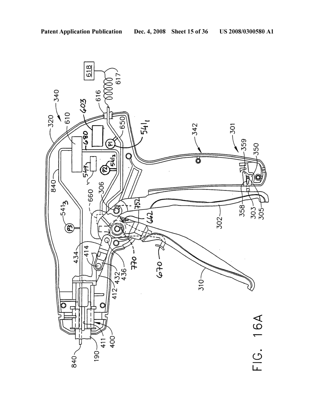 Pneumatically powered surgical cutting and fastening instrument with electrical feedback - diagram, schematic, and image 16