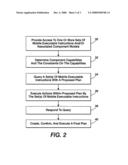 Model-based planning using query-based component executable instructions diagram and image