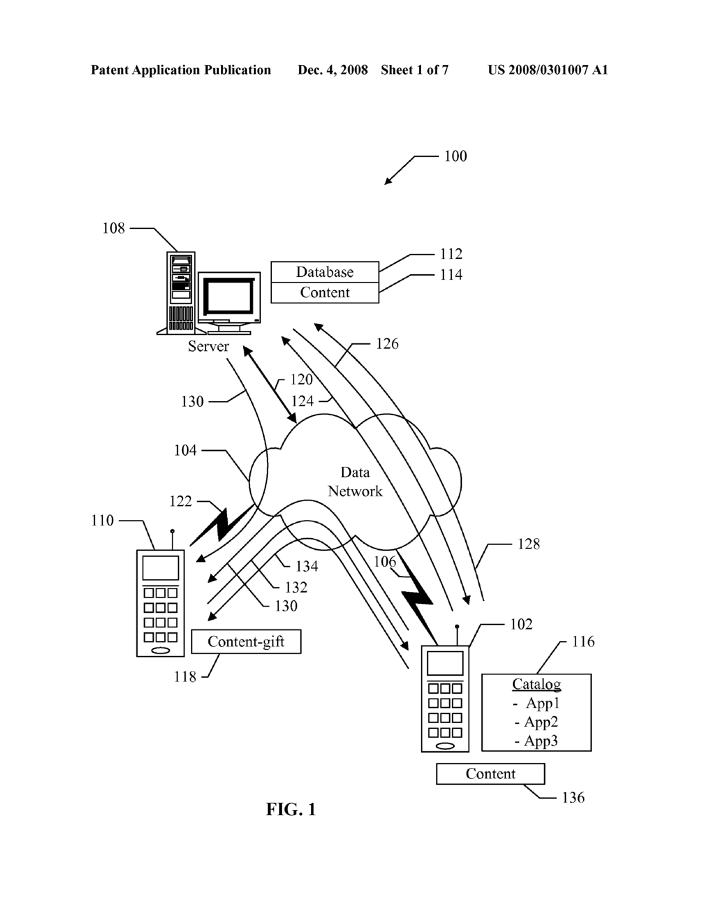 METHODS AND APPARATUS FOR GIFTING OVER A DATA NETWORK - diagram, schematic, and image 02