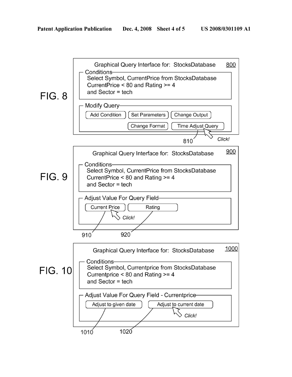 MODIFICATION OF A SAVED DATABASE QUERY BASED ON A CHANGE IN THE MEANING OF A QUERY VALUE OVER TIME - diagram, schematic, and image 05