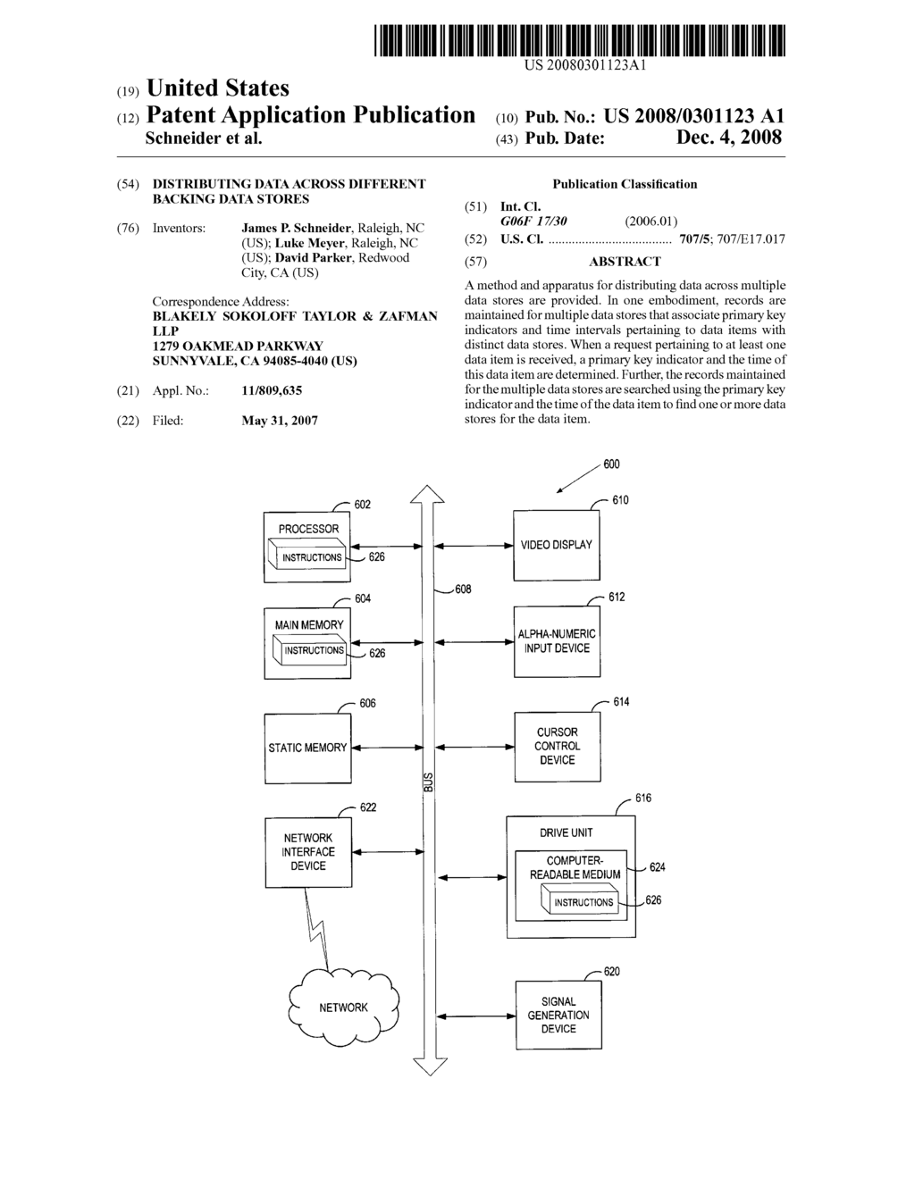 Distributing data across different backing data stores - diagram, schematic, and image 01