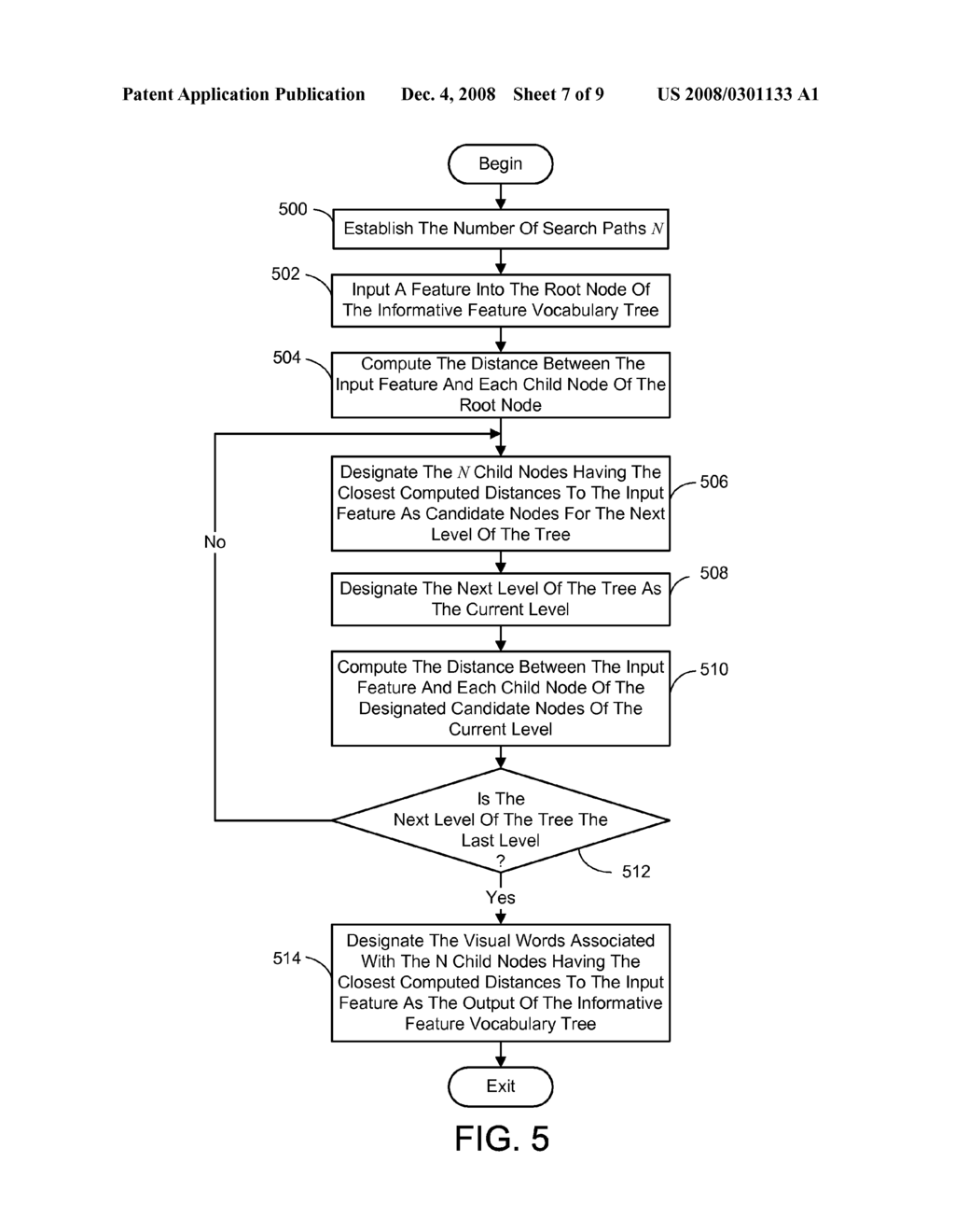 LOCATION RECOGNITION USING INFORMATIVE FEATURE VOCABULARY TREES - diagram, schematic, and image 08