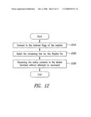 Method of Multiple File Streaming Service Through Playlist in Mobile Environment and System Thereof diagram and image