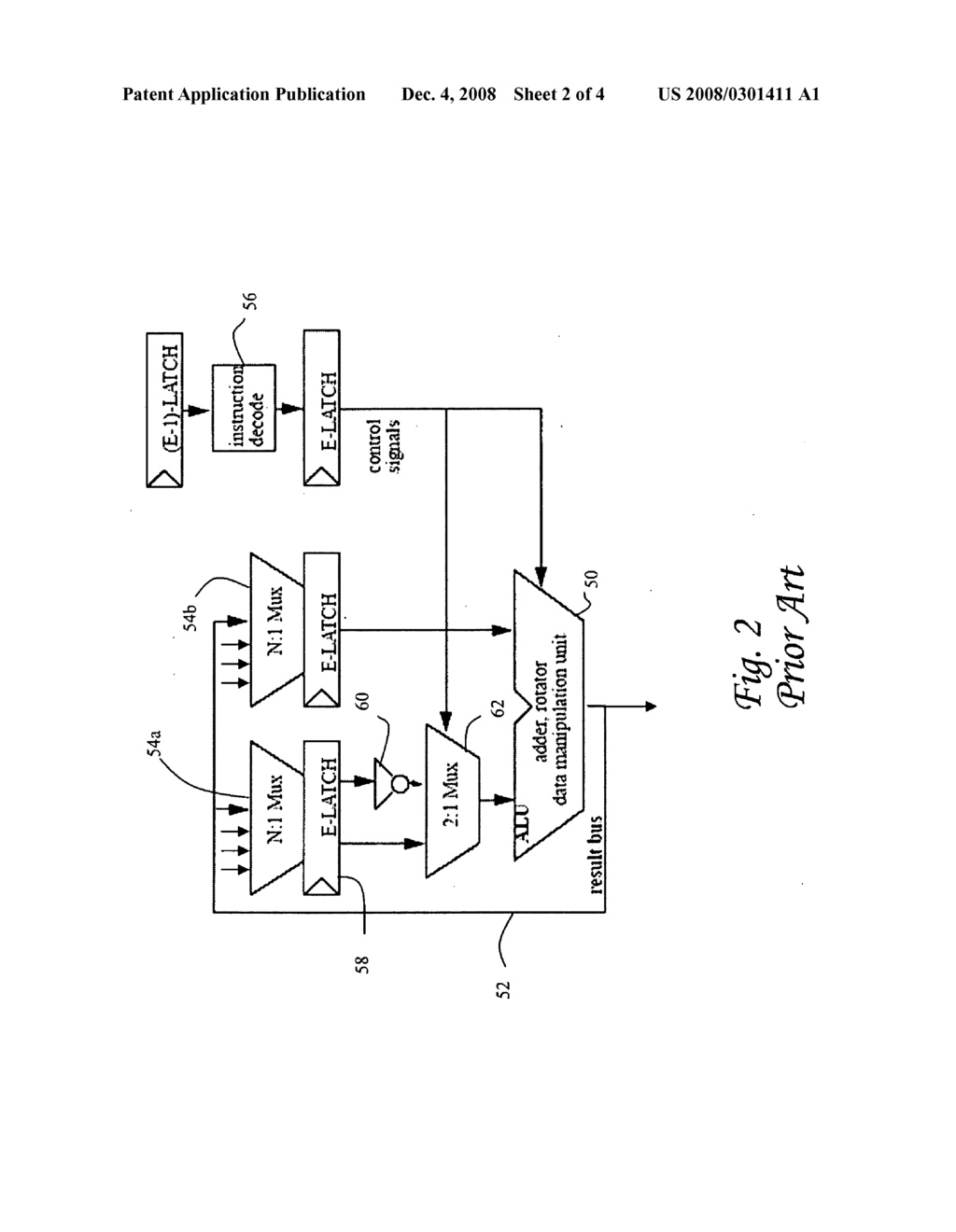 INVERTING DATA ON RESULT BUS TO PREPARE FOR INSTRUCTION IN THE NEXT CYCLE FOR HIGH FREQUENCY EXECUTION UNITS - diagram, schematic, and image 03