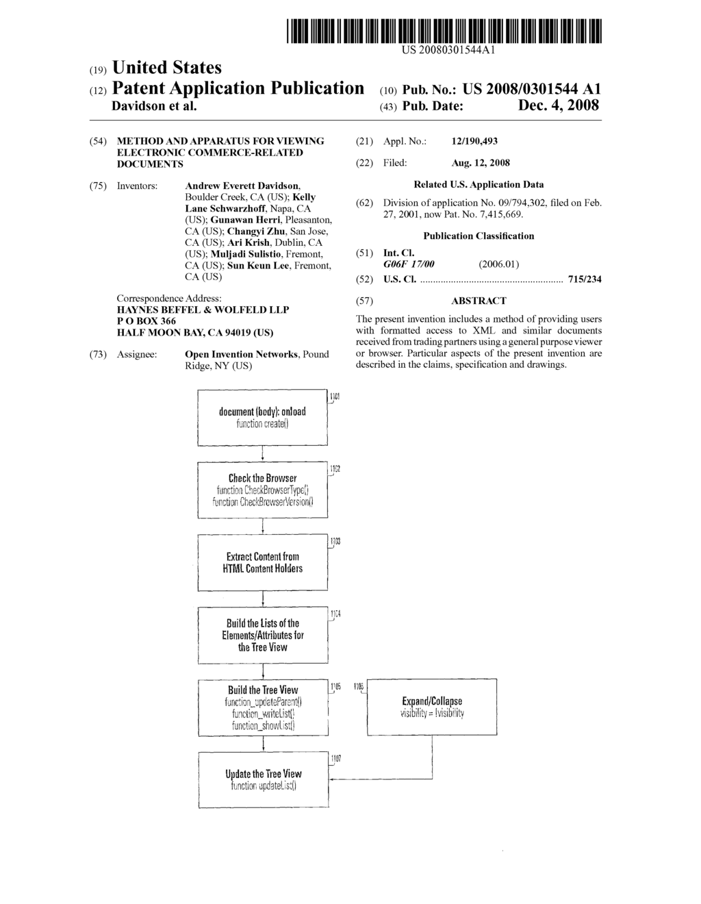 Method and Apparatus for Viewing Electronic Commerce-Related Documents - diagram, schematic, and image 01