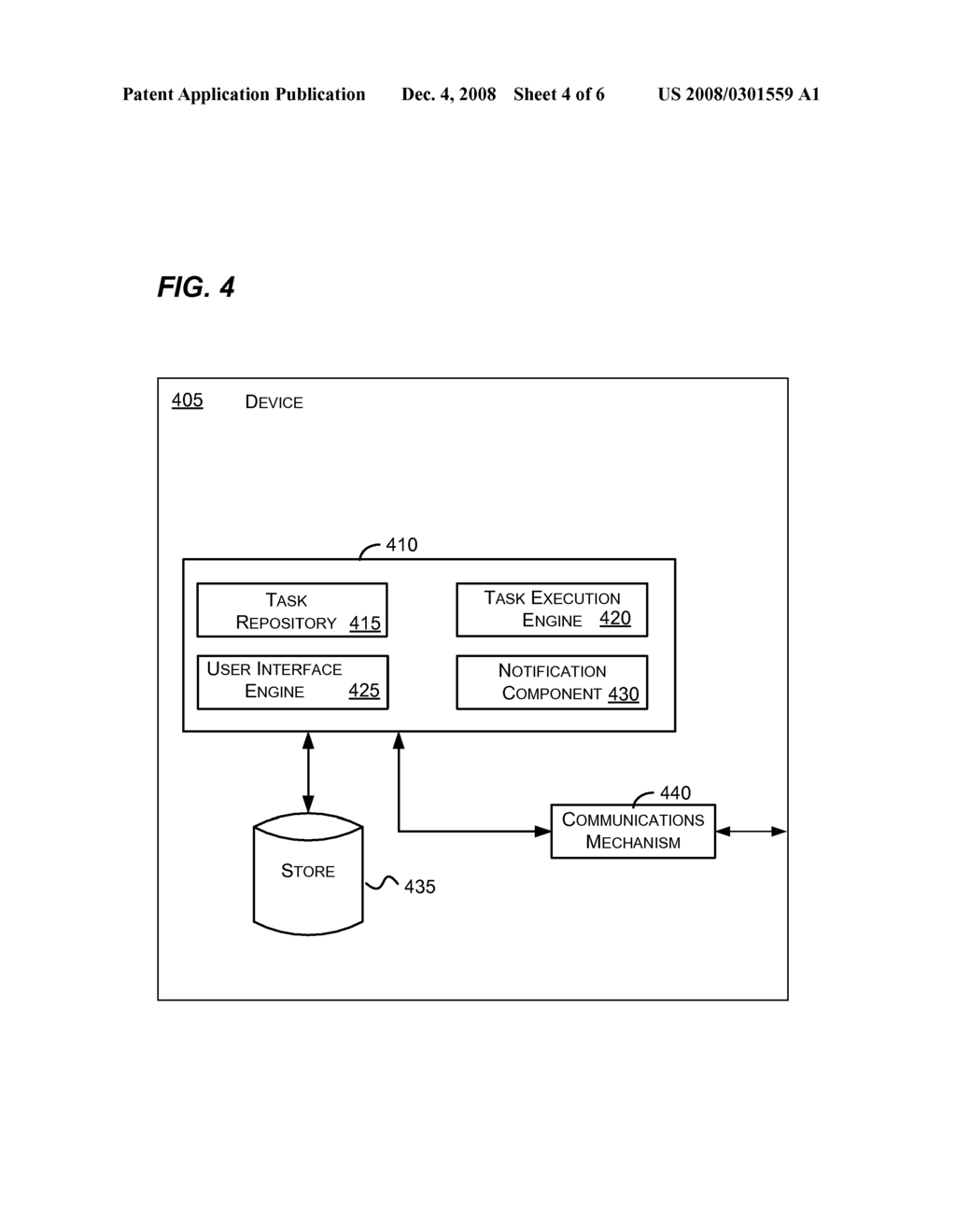 User Interface That Uses a Task Respository - diagram, schematic, and image 05