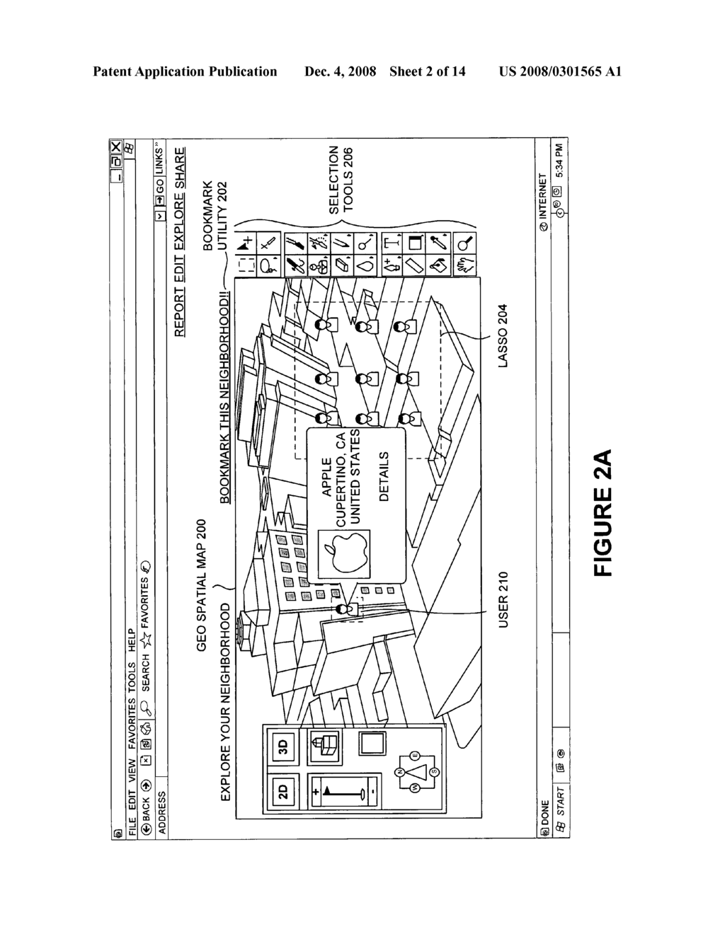 Bookmarking and lassoing in a geo-spatial environment - diagram, schematic, and image 03