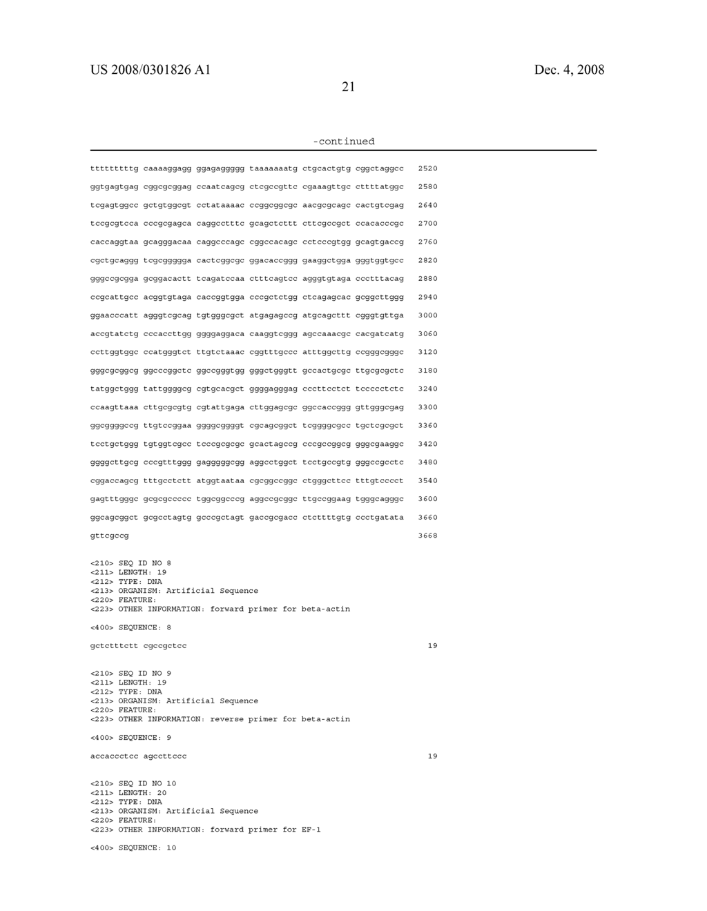 NOVEL BETA-ACTIN AND RPS21 PROMOTERS AND USES THEREOF - diagram, schematic, and image 38