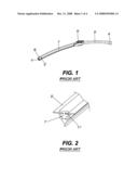 CONNECTING STRUCTURE OF A RESILIENT SUPPORT MEMBER AND A STRIP OF WIPER RUBBER OF A WINDSHIELD WIPER diagram and image