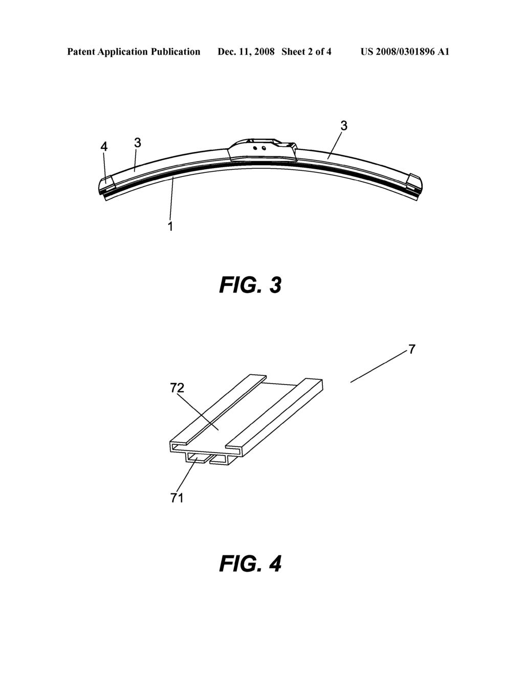 CONNECTING STRUCTURE OF A RESILIENT SUPPORT MEMBER AND A STRIP OF WIPER RUBBER OF A WINDSHIELD WIPER - diagram, schematic, and image 03