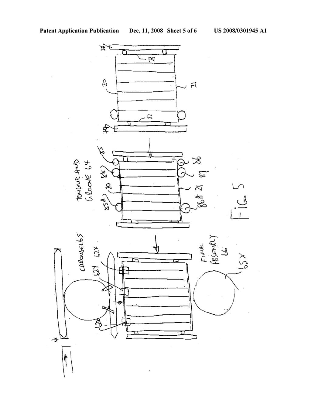 METHOD OF FORMING RECTANGULAR PANELS FOR USE IN A PANELLING SYSTEM - diagram, schematic, and image 06