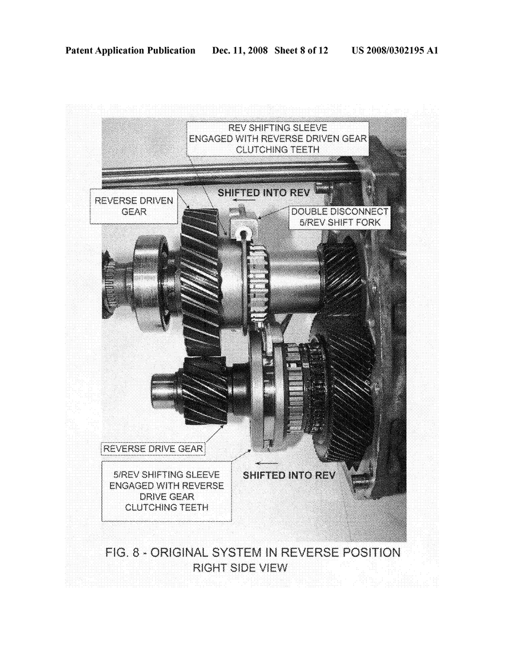 Reverse shift jump out of gear fix for model T45, 5 speed manual automotive transmission - diagram, schematic, and image 09