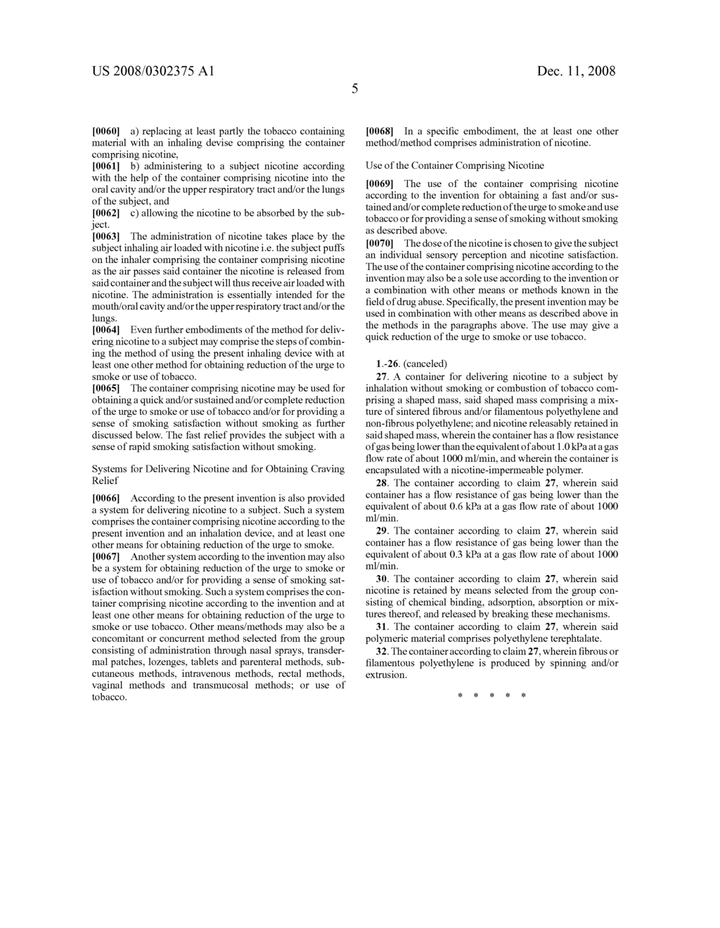 Container Comprising Nicotine and the Use and Manufacture Thereof - diagram, schematic, and image 06