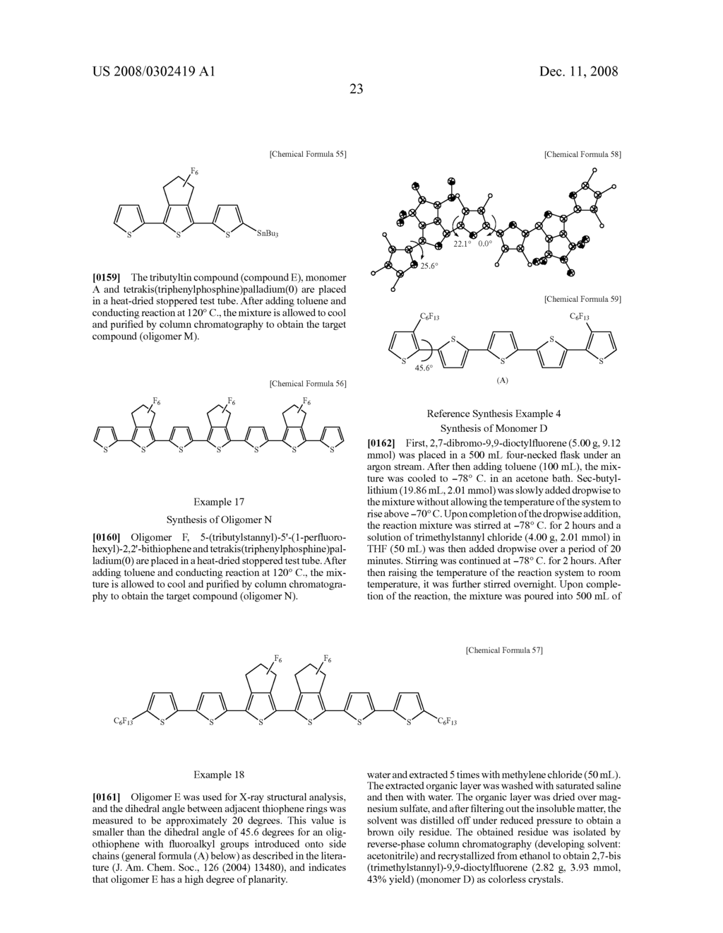 Polymer Comprising Unit Comprising Fluorocyclopentane Ring Fused With Aromatic Ring and Organic Thin Film and Organic Thin Film Element Both Comprising the Same - diagram, schematic, and image 36