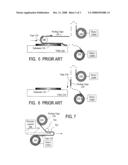 METHOD AND APPARATUS FOR USING TAPES TO REMOVE MATERIALS FROM SUBSTRATE SURFACES diagram and image