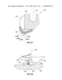 DRILLING TOOL FOR REDUCING CUTTER DAMAGE WHEN DRILLING THROUGH FORMATION CHANGES, AND METHODS OF DESIGN AND OPERATION THEREOF diagram and image