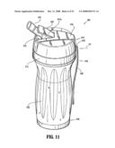 BOTTOM FILLABLE BOTTLES AND SYSTEMS FOR CHARGING THE SAME diagram and image