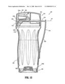 BOTTOM FILLABLE BOTTLES AND SYSTEMS FOR CHARGING THE SAME diagram and image