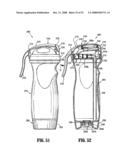 BOTTOM FILLABLE BOTTLES AND SYSTEMS FOR CHARGING THE SAME diagram and image