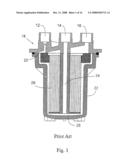 Liquid filtration device diagram and image